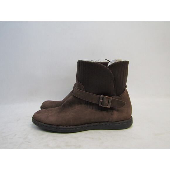 Eastland Womens Sz 11 M Brown Suede Chelsea Buckle Fashion Ankle Boots Bootie - Picture 1 of 11